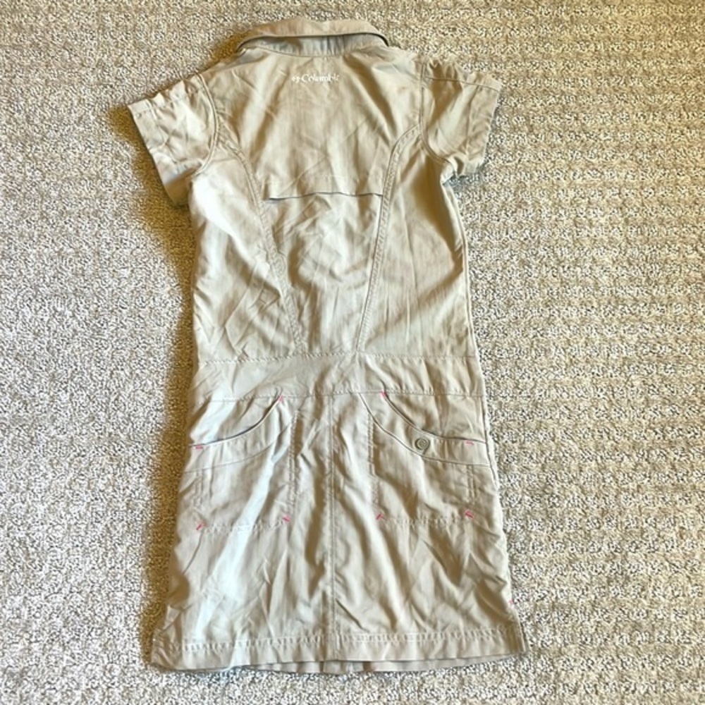 Columbia Omni-Shade Tan Button Down Dress - Picture 2 of 9